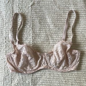 32DD true and co pink balconette bra